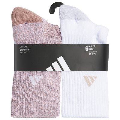 Crew Socks Adidas Climacool Socks Womens Girl's Adidas 6-Pack