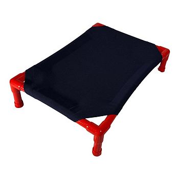 Truman + Teddy (Indigo) Easy-to-clean Handcrafted Elevated, Cot-Style Dog Bed