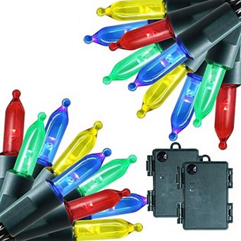 Twinkle Star Lights Battery Operated 50 Led Mini String Light With 8 Modes, 16ft Waterproof