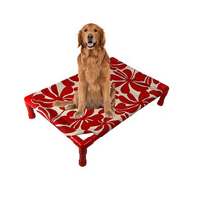 Truman + Teddy (Pinwheel) Easy-to-clean Handcrafted Elevated, Cot-Style Dog Bed 