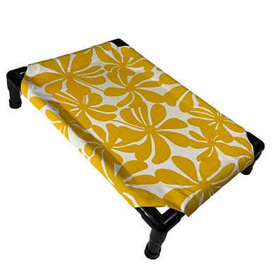 Truman + Teddy (Pinwheel) Easy-to-clean Handcrafted Elevated, Cot-Style Dog Bed 