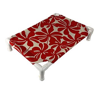 Truman + Teddy (Pinwheel) Easy-to-clean Handcrafted Elevated, Cot-Style Dog Bed