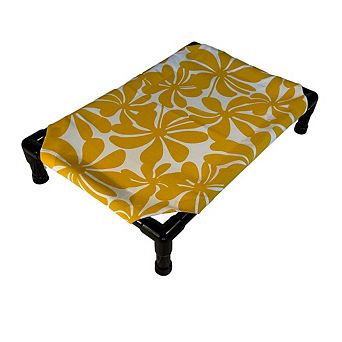 Truman + Teddy (Pinwheel) Easy-to-clean Handcrafted Elevated, Cot-Style Dog Bed