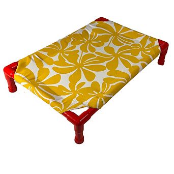 Truman + Teddy (Pinwheel) Easy-to-clean Handcrafted Elevated, Cot-Style Dog Bed