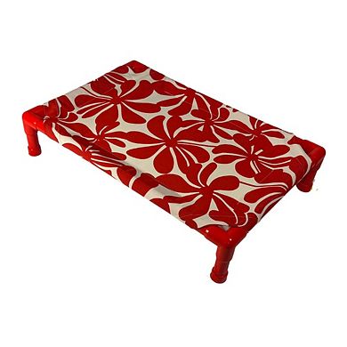 Truman + Teddy (Pinwheel) Easy-to-clean Handcrafted Elevated, Cot-Style Dog Bed 