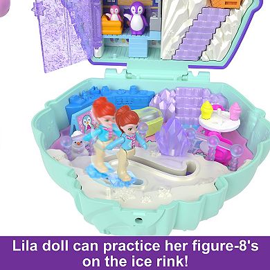 Polly Pocket Snow Sweet Penguin Compact Dolls And Playset Toy