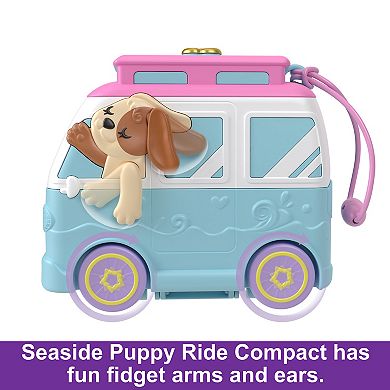 Polly Pocket Seaside Puppy Ride Compact Dolls And Playset Toy
