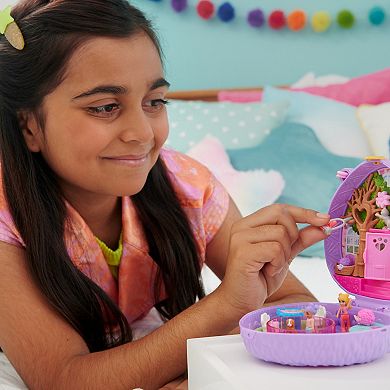 Polly Pocket Hedgehog Coffee Shop Compact Dolls And Playset Toy