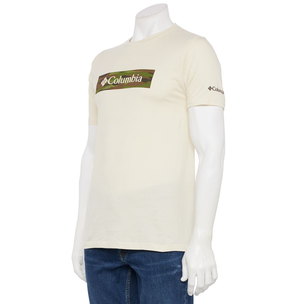 Columbia Long Sleeve Tee Graphic Print Green M