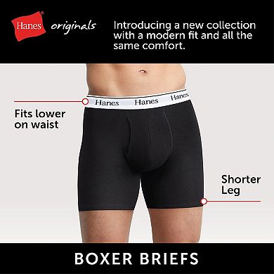 Men's Hanes® Originals Ultimate Boxer Briefs 3-Pack + 1 Bonus Pack