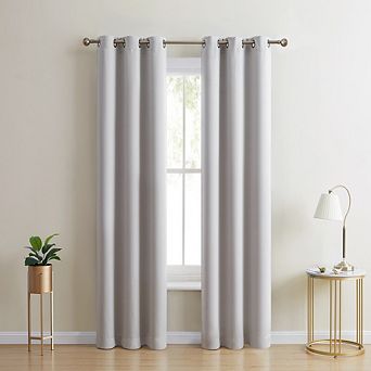 HLC.me Laurence 100% Blackout Grommet Window Curtain Panels Total Privacy - Set of 2