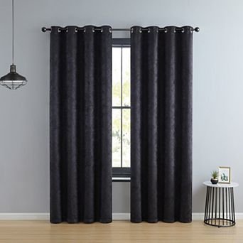 HLC.me Redmont Lattice Room Darkening Privacy Blackout Grommet Curtain Panels - Set of 2