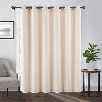 Heavyweight Wide Width 84 in Velvet Curtains Grommet Top (Single)