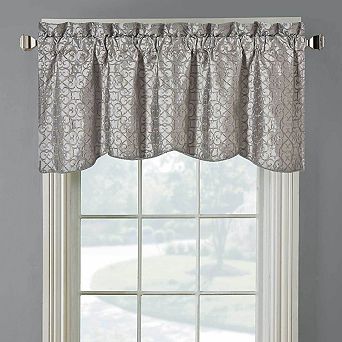 Halifax Lined Embroidered Window Valance 52"W x 19"L (Single)