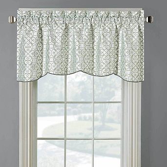 Halifax Lined Embroidered Window Valance 52"W x 19"L (Single)