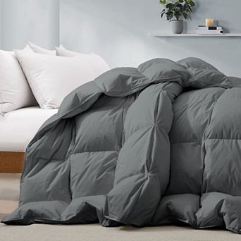 Unikome Luxurious 100% Soft Cotton White Goose Down Comforter, All Season Down Feather Duvet Insert