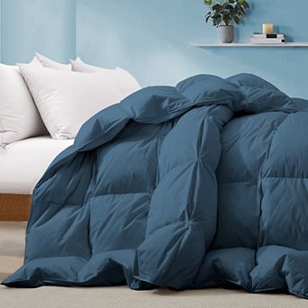 Unikome Luxurious 100% Soft Cotton White Goose Down Comforter, All Season Down Feather Duvet Insert