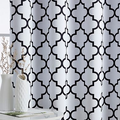 HLC.me Royal Lattice Decorative Blackout Room Darkening Grommet Window Drapes Curtain Panels - Pair