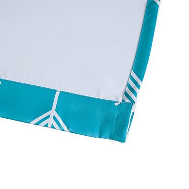 HLC.me Arrow Print Thermal Room Darkening Window Curtain Grommet Top Panels - Set of 2