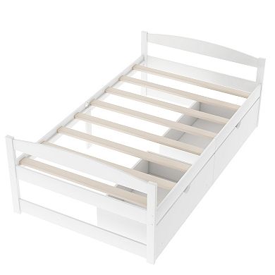 Merax Platform Bed With Two Drawers