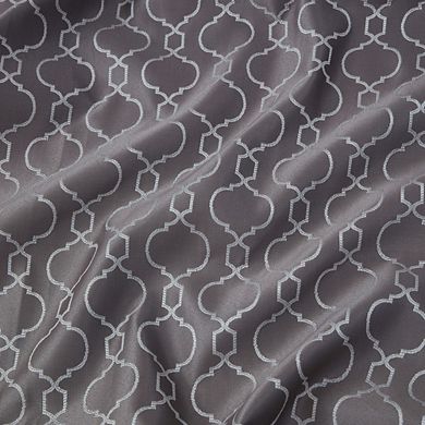 HLC.me Franklin Moroccan 100% Complete Blackout Back Tab Rod Pocket Curtain Bed Living Room, Pair