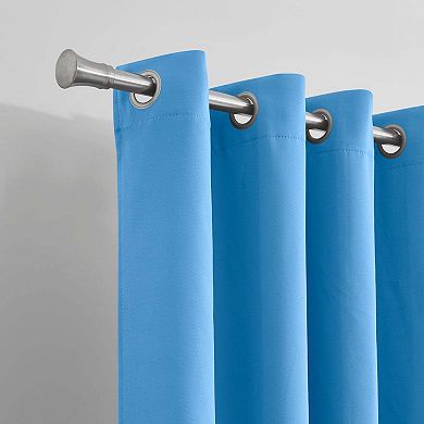 Dainty Home Hamden Solid 100% Blackout Thermal Insulated Grommet Single Curtain Panel