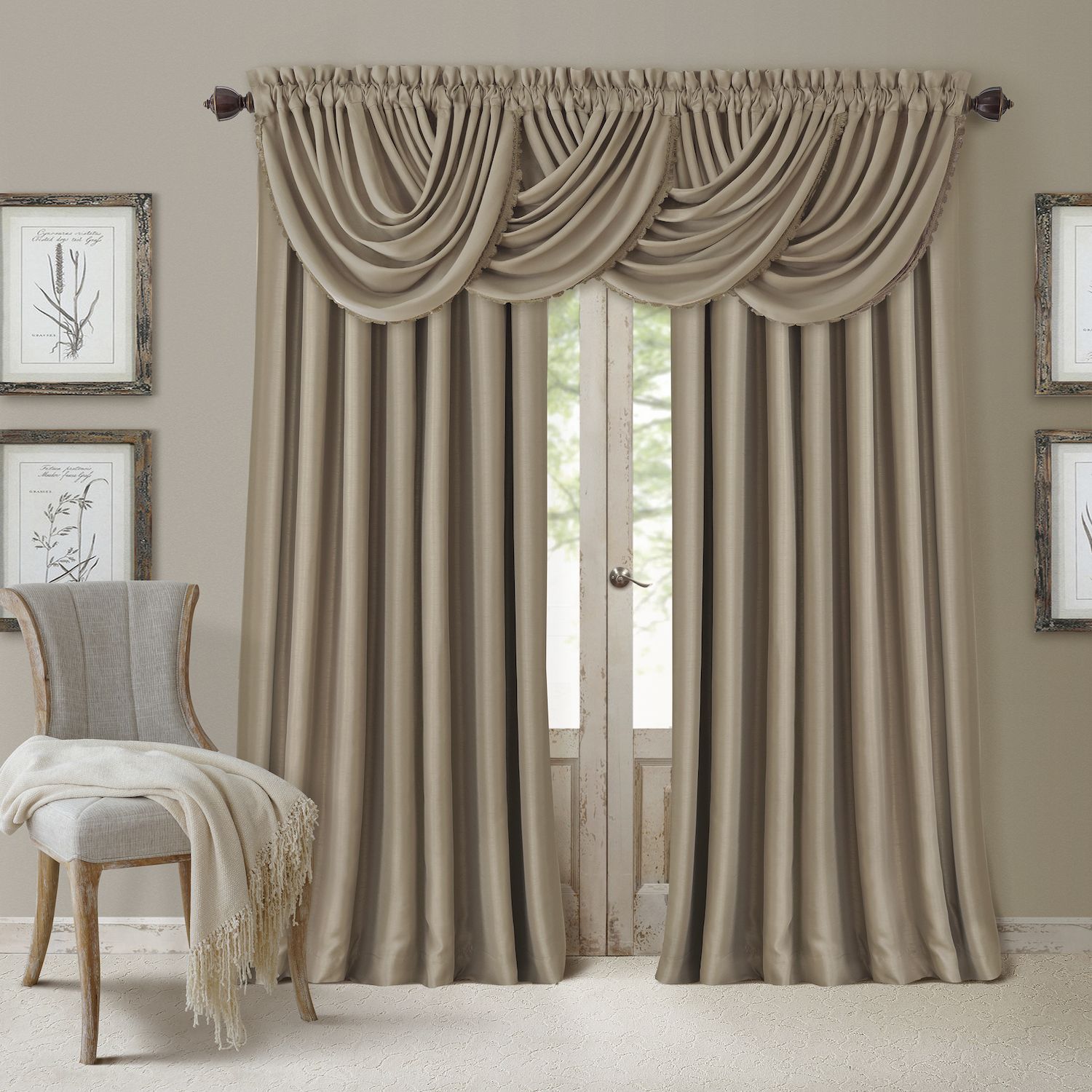 Elrene All Seasons Waterfall Window Valance