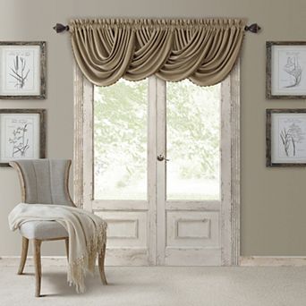 Elrene Home Fashions All Seasons Waterfall Window Valance, 52"x36"