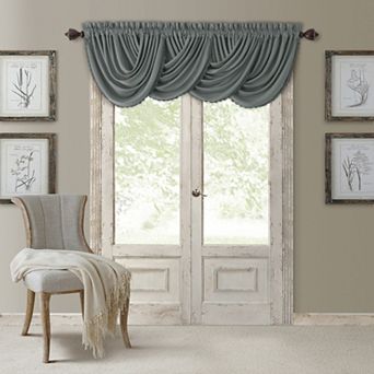 Elrene Home Fashions All Seasons Waterfall Window Valance, 52"x36"