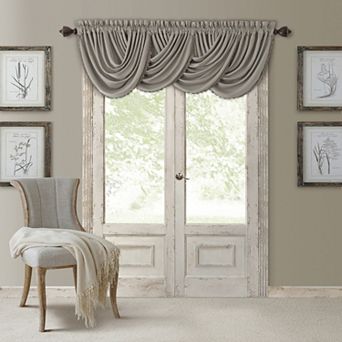 Elrene Home Fashions All Seasons Waterfall Window Valance, 52"x36"