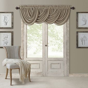 Elrene Home Fashions All Seasons Waterfall Window Valance, 52"x36"