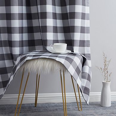 HLC.me Andersen Buffalo 100% Complete Blackout Thermal Insulated Grommet Curtain Drapes, Set of 2