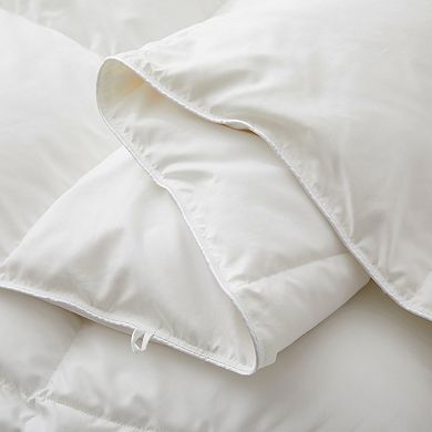 Unikome Premium White Goose Down And Feather Heavyweight Comforter With 360tc Noiceless Fabric