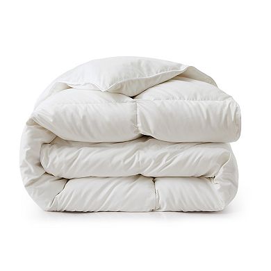 Unikome Premium White Goose Down And Feather Heavyweight Comforter With 360tc Noiceless Fabric