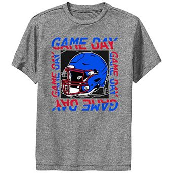 Boys Game Day Football Helmet Graphic Tee