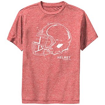 Boys 6-20 Football Helmet Figure 1A Graphic Tee