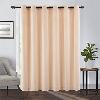 Heavyweight Wide Width 84 in Velvet Curtains Grommet Top (Single)
