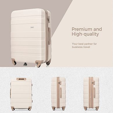 Merax Luggage Sets Expandable ABS Hardshell 3pcs Clearance Luggage Hardside with TSA Lock