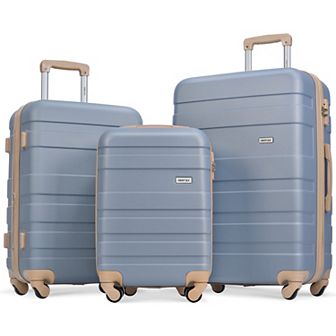 Merax Luggage Sets Expandable ABS Hardshell 3 pc Clearance Luggage Hardside with TSA Lock