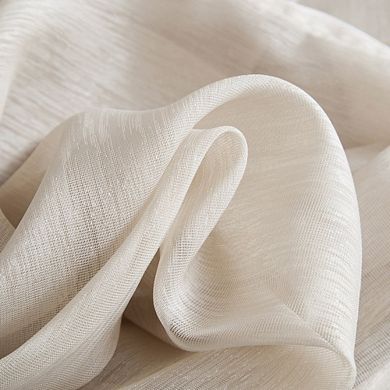 HLC.me One Panel Wide Sheer Voile Grommet Curtain Panel for Sliding Patio Doors - 100" inches wide