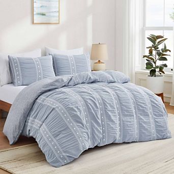 Unikome Ultra Soft Duvet Cover Set with Pillow Shams, Hidden Zipper Close