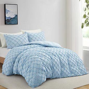 Unikome Ultra Soft Jacquard Duvet Cover Set with Shams