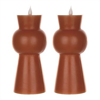 Designer Led Candle With Remote (Set of 2)