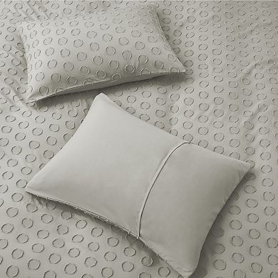 Unikome Ultra Soft Circle Quilted Clipped Jacquard Duvet Cover Set