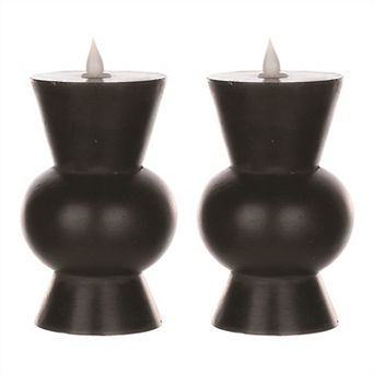 Designer Tapered Led Candle With Remote (Set of 2)