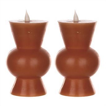 Designer Tapered Led Candle With Remote (Set of 2)