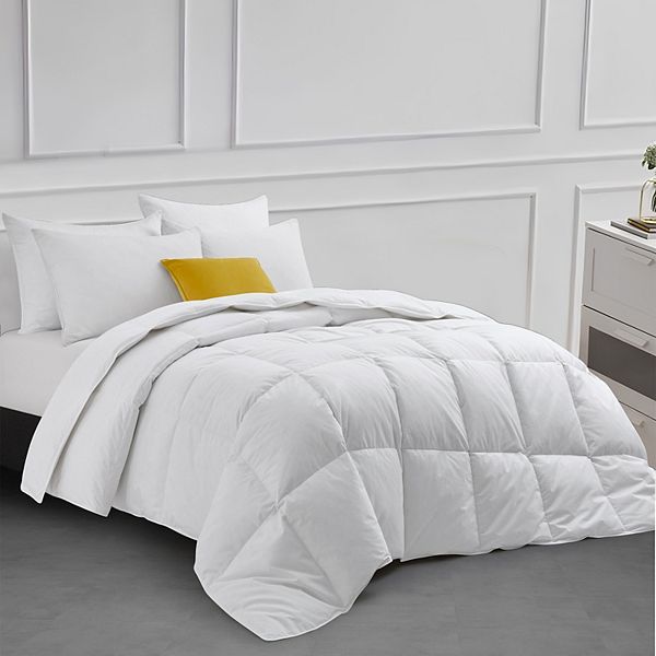 Unikome Luxury Goose Feathers Down Comforter, Lightweight & Medium