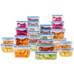 LEXI HOME Veggie Acrylic Food Storage Container Organizer with Vented Lids  3-Pack LB6607 - The Home Depot