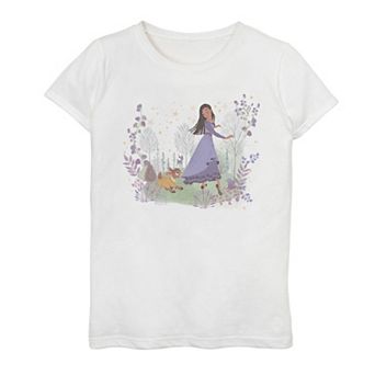 Girls 7-16 Disney's Wish Asha and Valentino Playing Tee