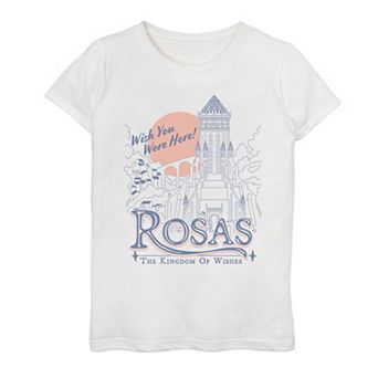 Girls 7-16 Disney's Wish Rosas Kingdom Postcard Tee